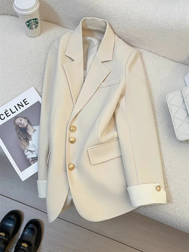 Classic Single-Breasted Office Blazer