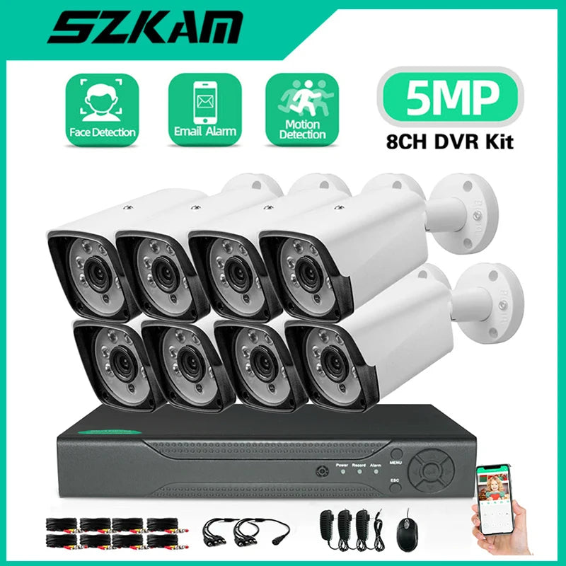 VisionSecure 8CH 5MP Outdoor DVR Kit