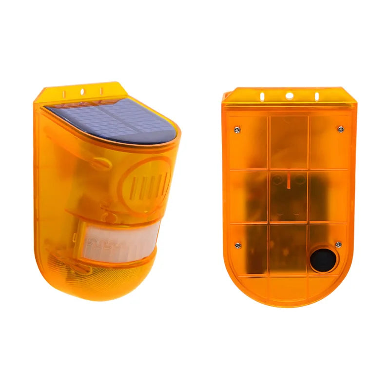 SolarGuard Motion Sensor Alarm with 110dB Siren & Strobe Light