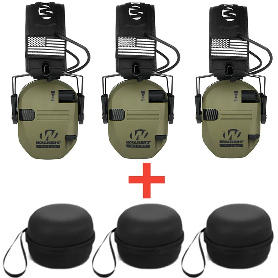 Military Tactical Electronic Earmuffs for Shooting & Hunting with Noise Reduction and Sound Pickup