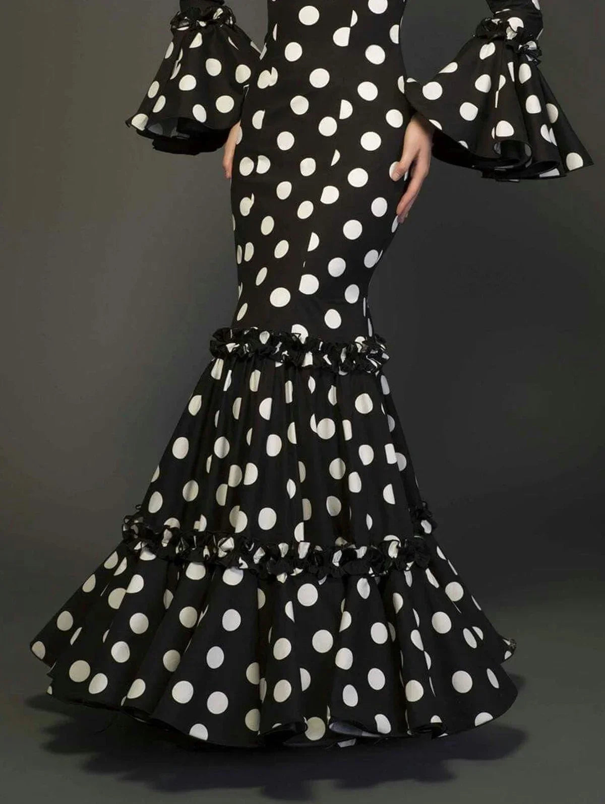 Women’s Polka Dot Ruffle Long Dress