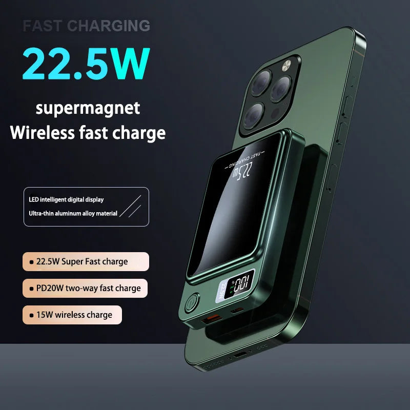 Power Bank – Wireless Magnetic 30,000mAh
