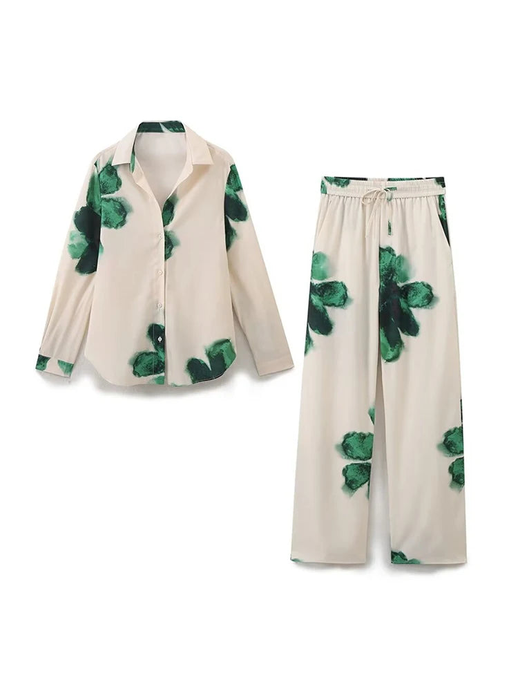 Women’s Vintage Satin Pantsuit