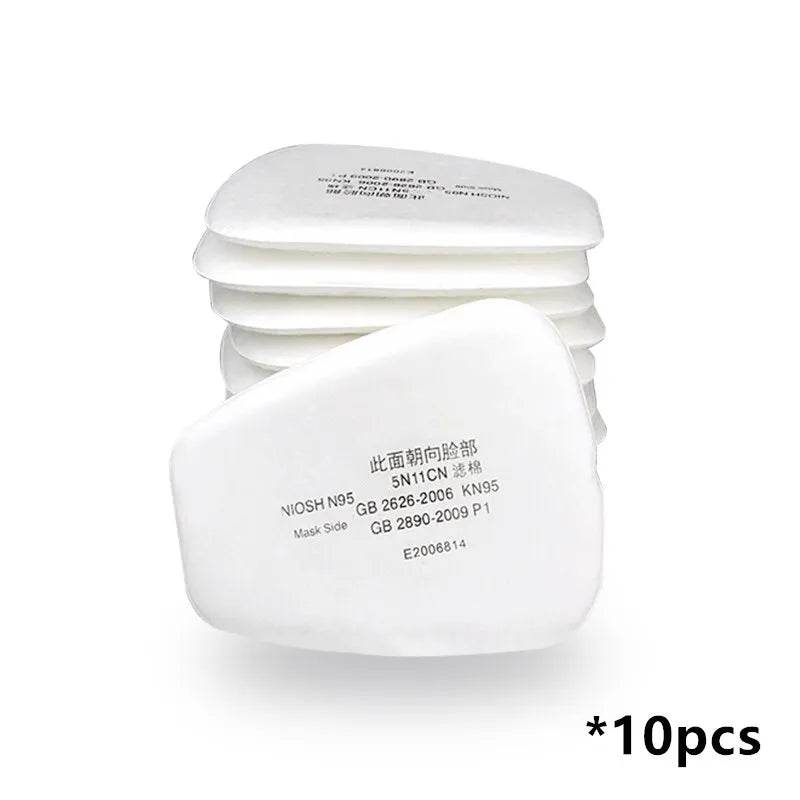 Face Gas Mask with 5N11 Particle Filters 6200