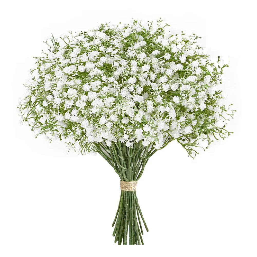 10/15pcs Artificial Baby's Breath Flowers – Fake Gypsophila for Wedding, Party, and Home Decoration