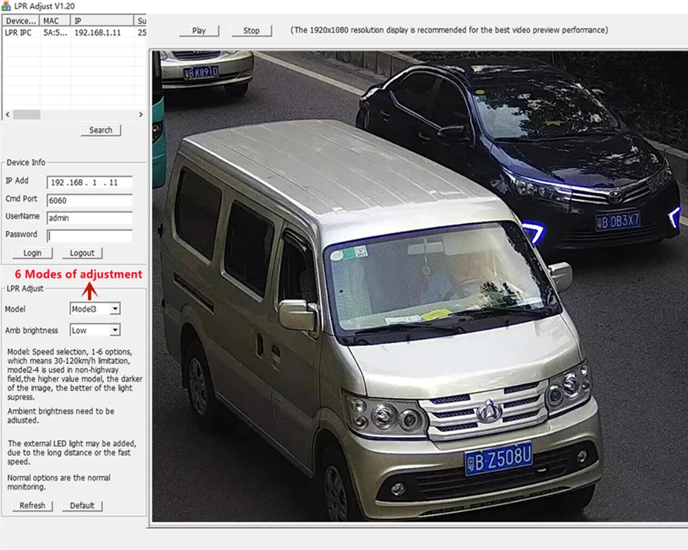 LPR IP Camera 5MP | License Plate Recognition CCTV POE Camera