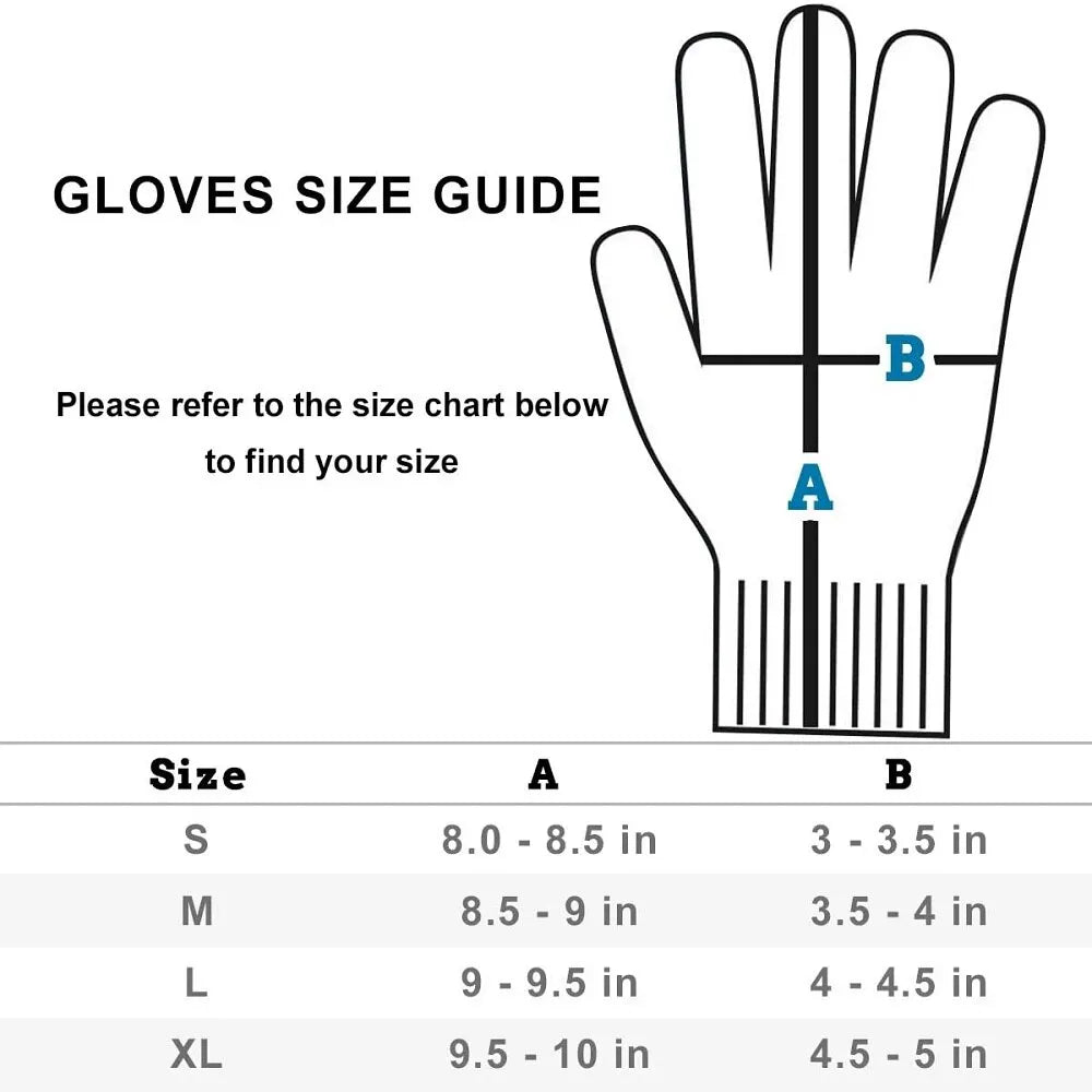 Grade 5 Cut-Resistant Gloves – HPPE Scratch-Resistant Safety Protection for Kitchen & Gardening