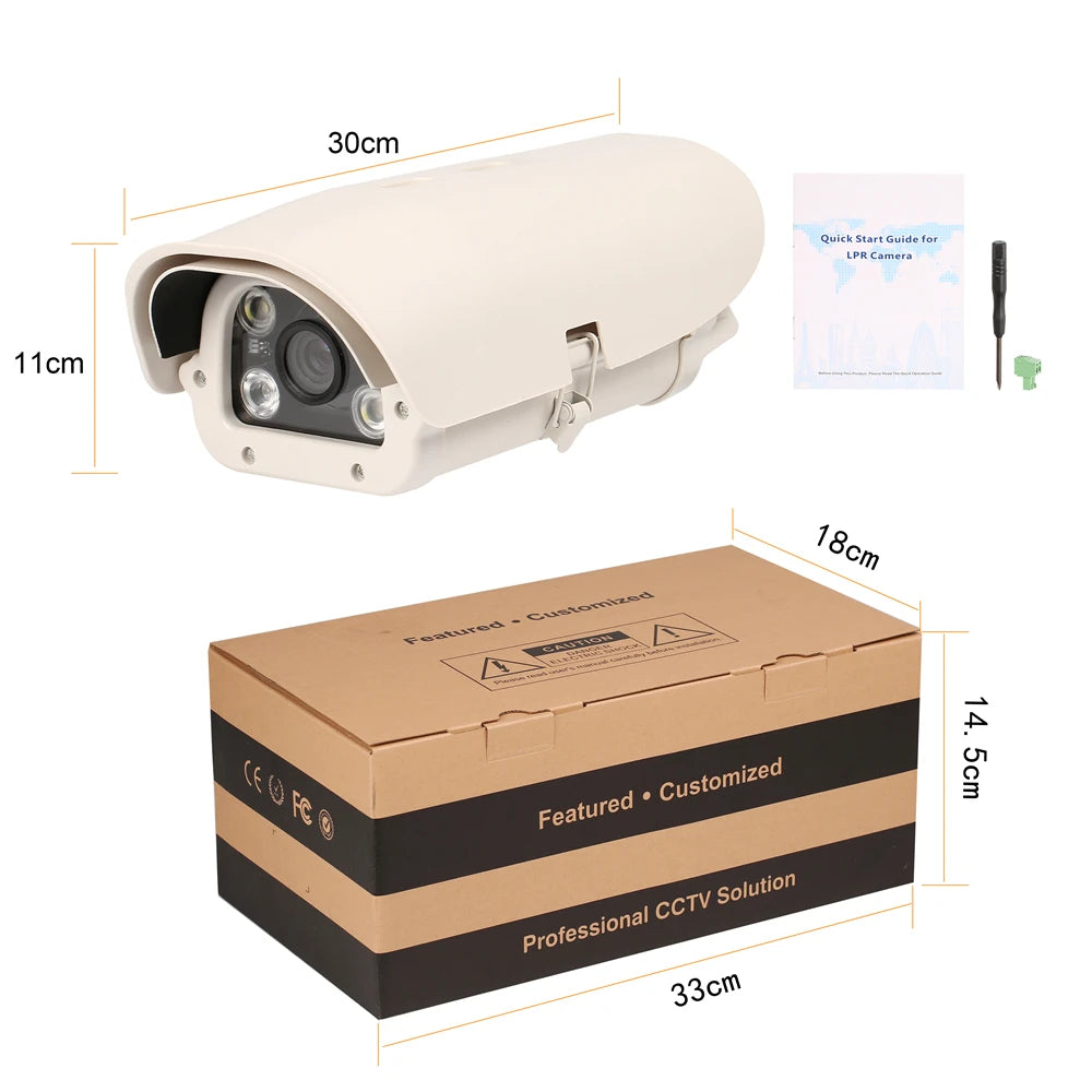 LPR IP Camera 5MP | License Plate Recognition CCTV POE Camera