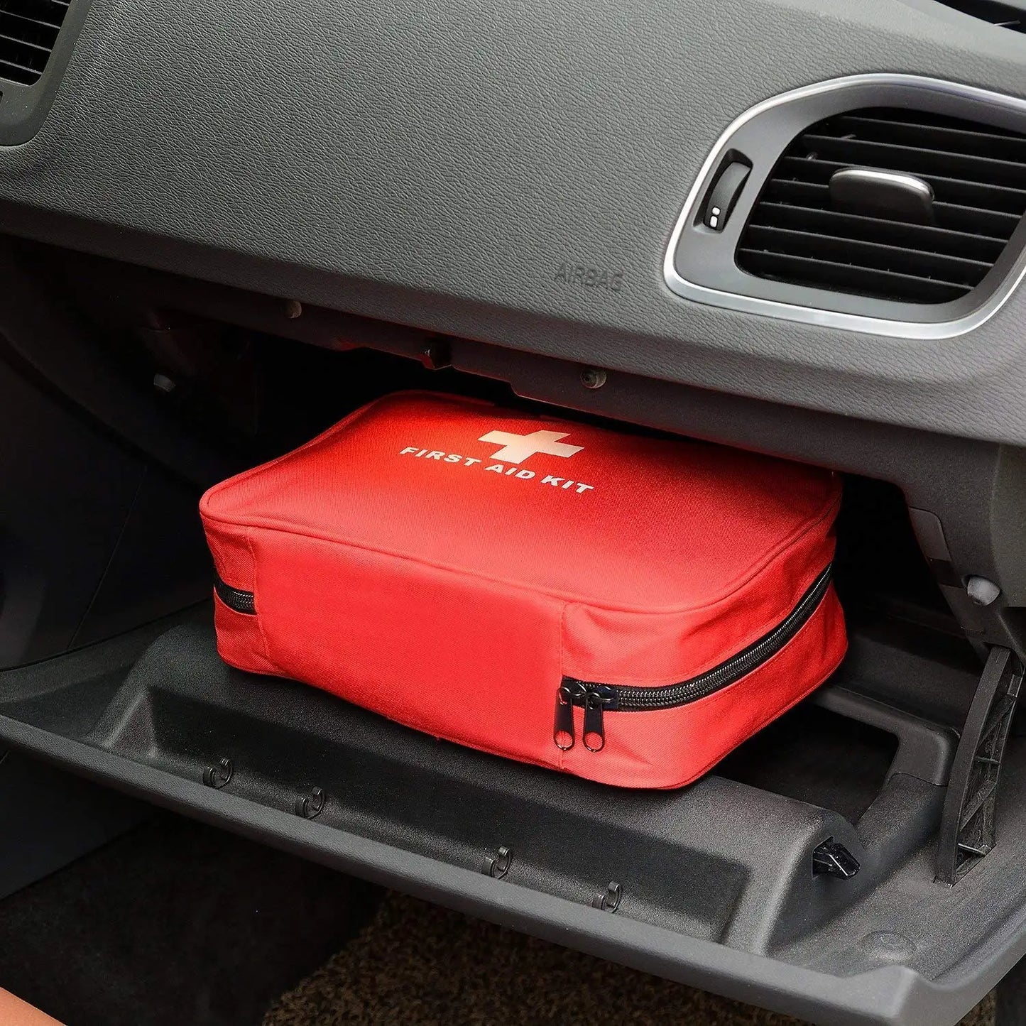Emergency First Aid Kit, Multi-Purpose Medical Supplies Portable Bag for Outdoor Hiking, Camping, and More 184pcs