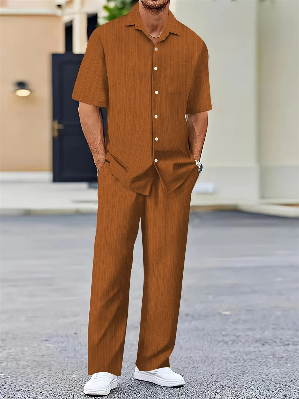 Men’s Summer Shirt & Pants Set