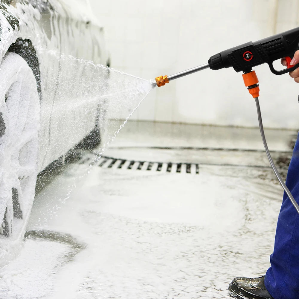 High Pressure 50Bar Car Washer – Cordless 200W Spray Gun with 10000mAh Battery