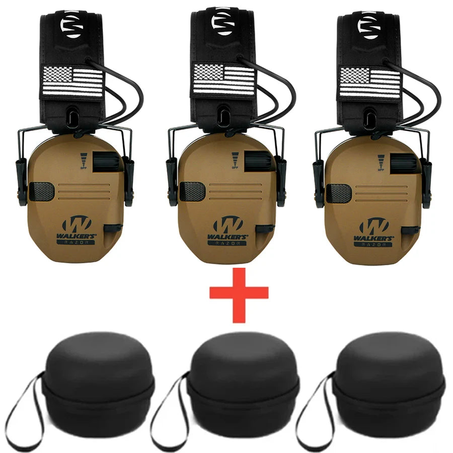 Military Tactical Electronic Earmuffs for Shooting & Hunting with Noise Reduction and Sound Pickup