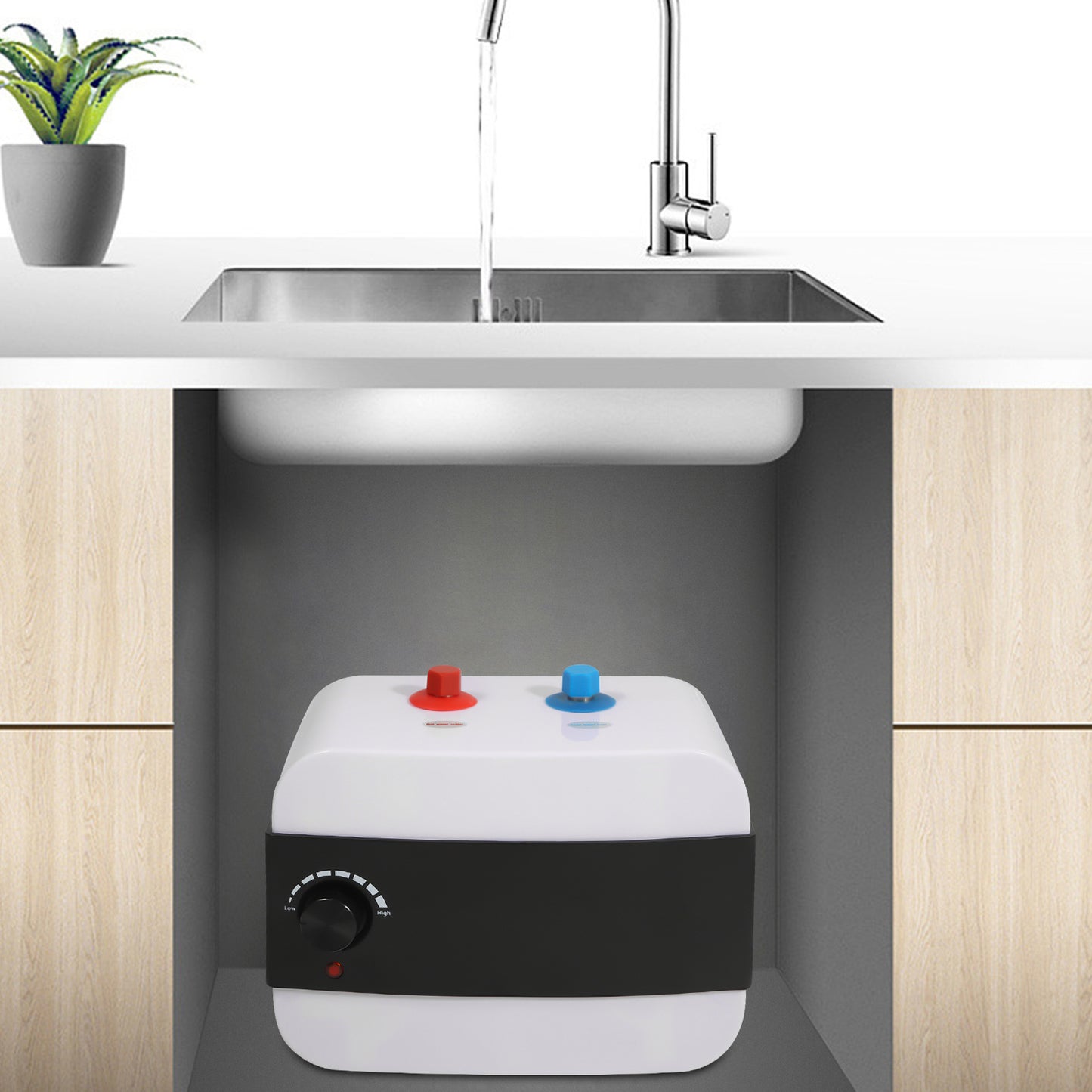 Minimalist Space-Saving Bathroom Faucet