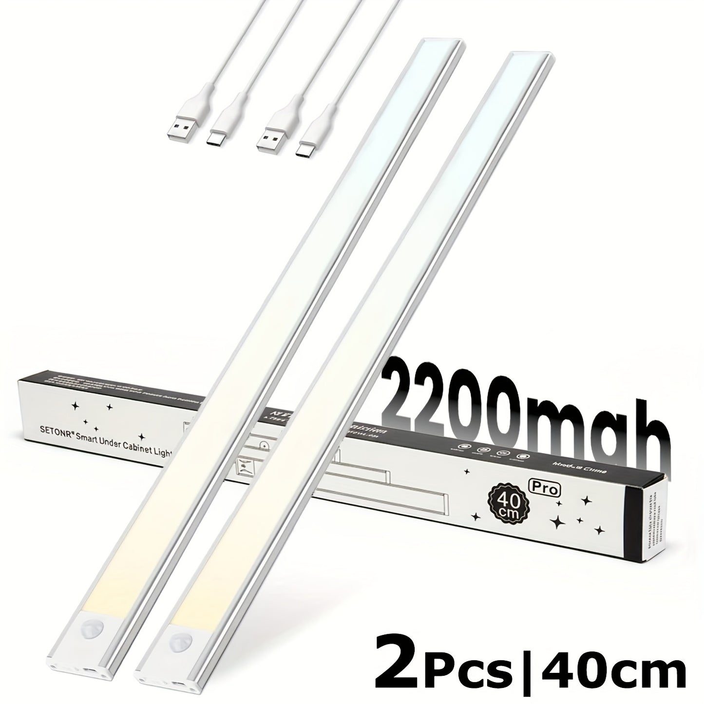 SETONR Slim Motion-Sensor LED Cabinet Light