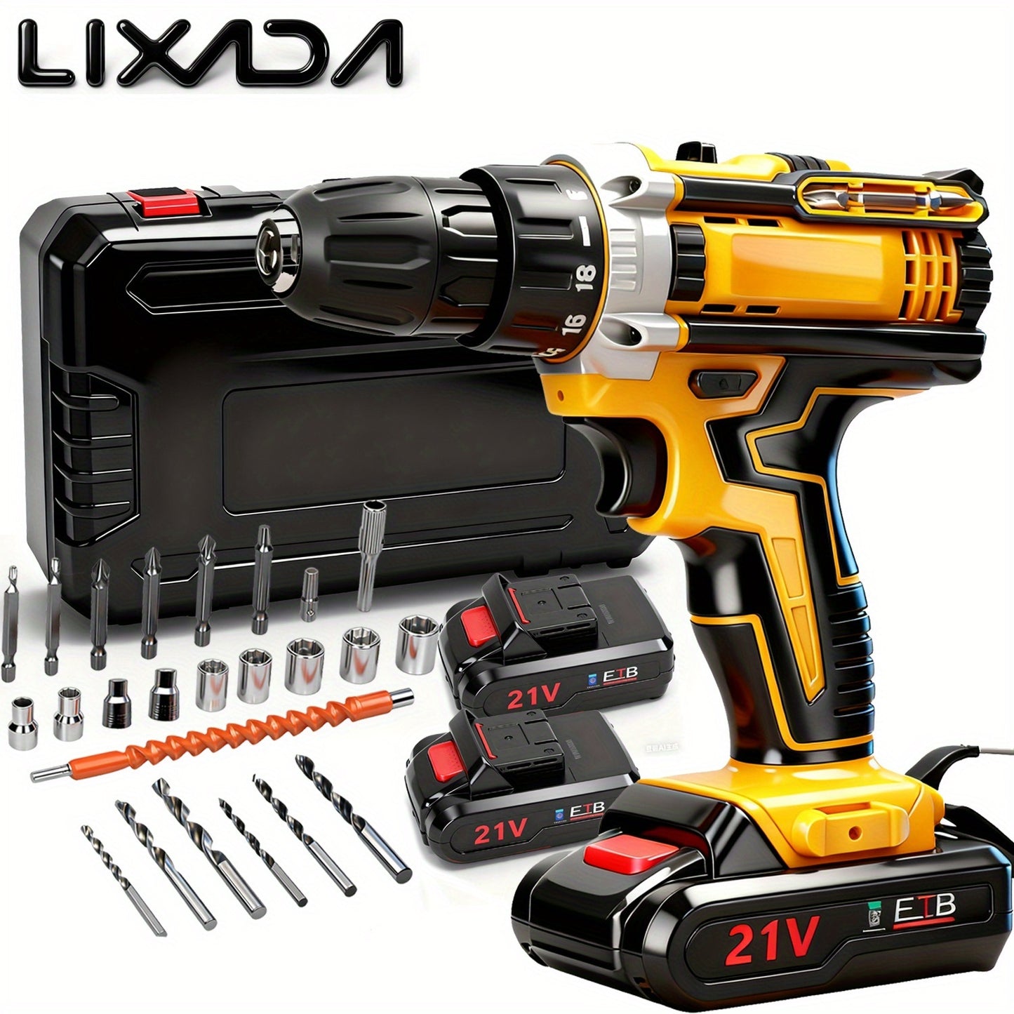 Lixada 21V Cordless Impact Drill