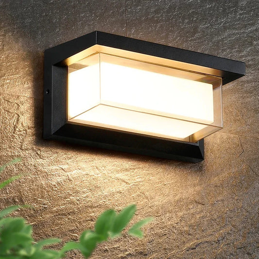 Smart Outdoor Wall Lamp with Motion Sensing LED Light