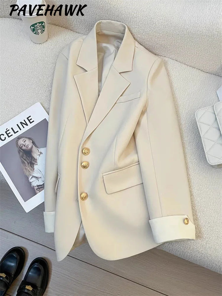 Classic Single-Breasted Office Blazer