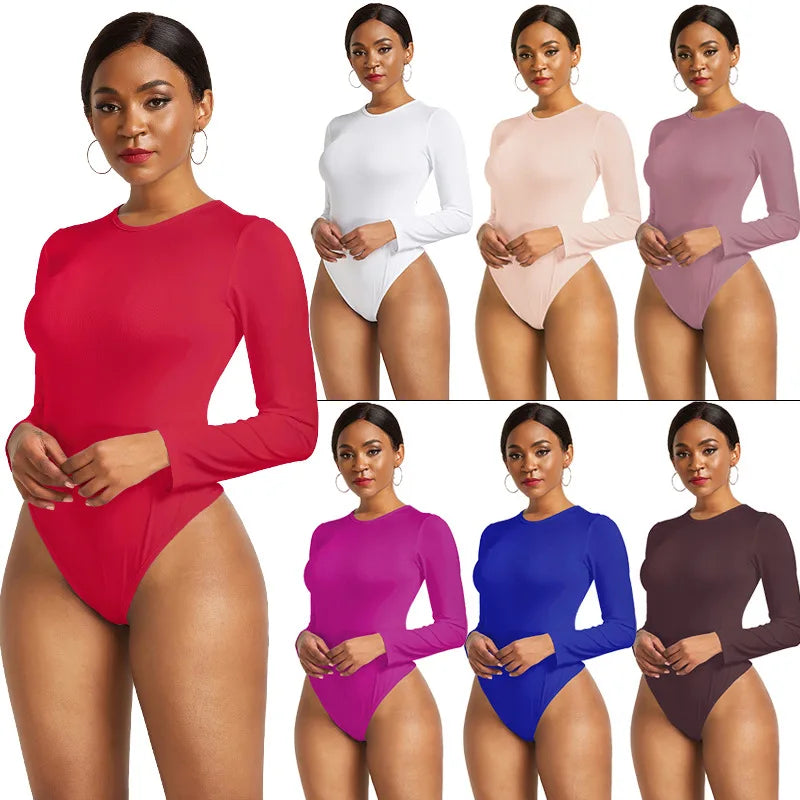 Women’s Long Sleeve Bodycon Bodysuit