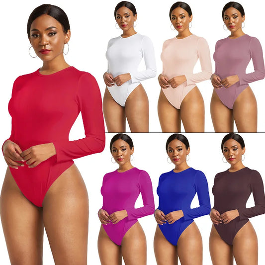 Women’s Long Sleeve Bodycon Bodysuit