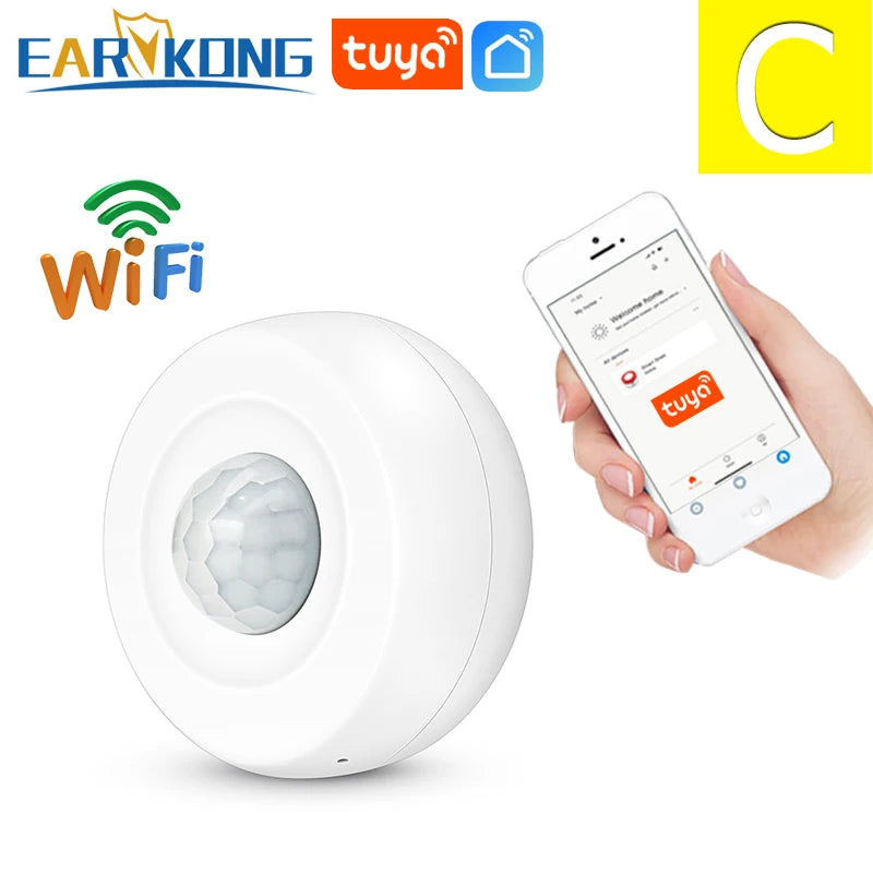 Tuya Smart WiFi Motion Sensor – Infrared Detector Alarm Compatible with Smart Life & TuyaSmart App