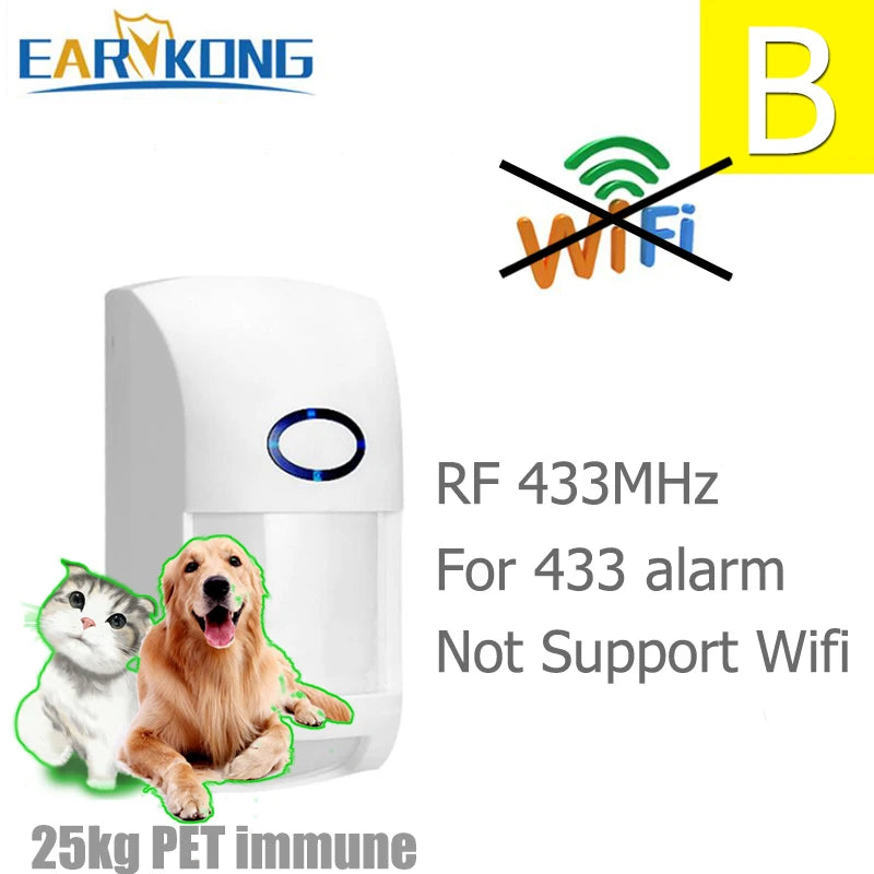 Tuya Smart WiFi Motion Sensor – Infrared Detector Alarm Compatible with Smart Life & TuyaSmart App