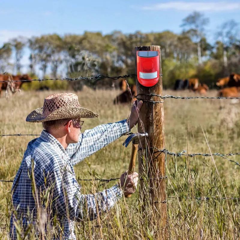 SolarGuard Motion Sensor Alarm with 110dB Siren & Strobe Light