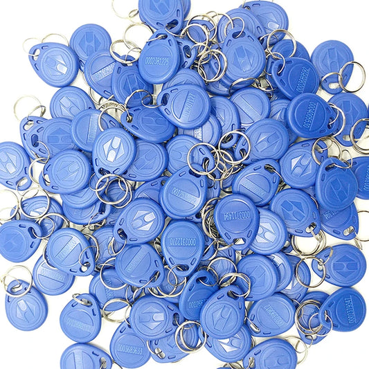 RFID Keyfobs – 125KHz TK4100 Proximity Access Control Tags (Read-Only, 10 Colors) 100pcs