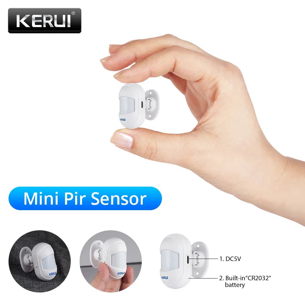 KERUI Wireless Mini PIR Motion Detector for G18 WiFi GSM Alarm System