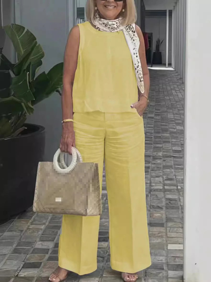 Women’s Linen Two-Piece Set