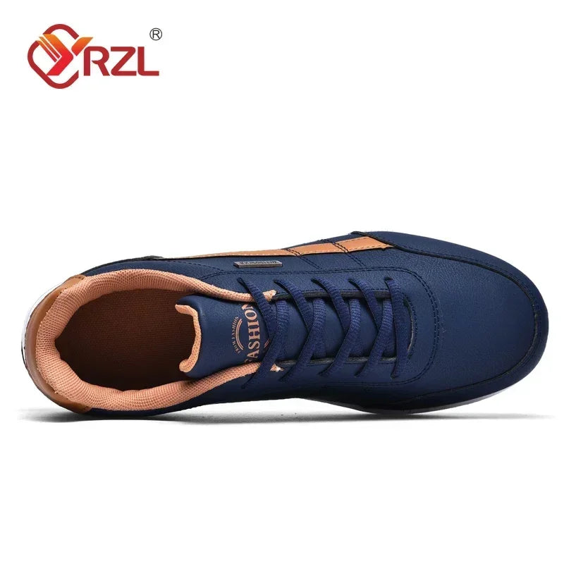 YRZL Men’s Waterproof Walking Sneakers