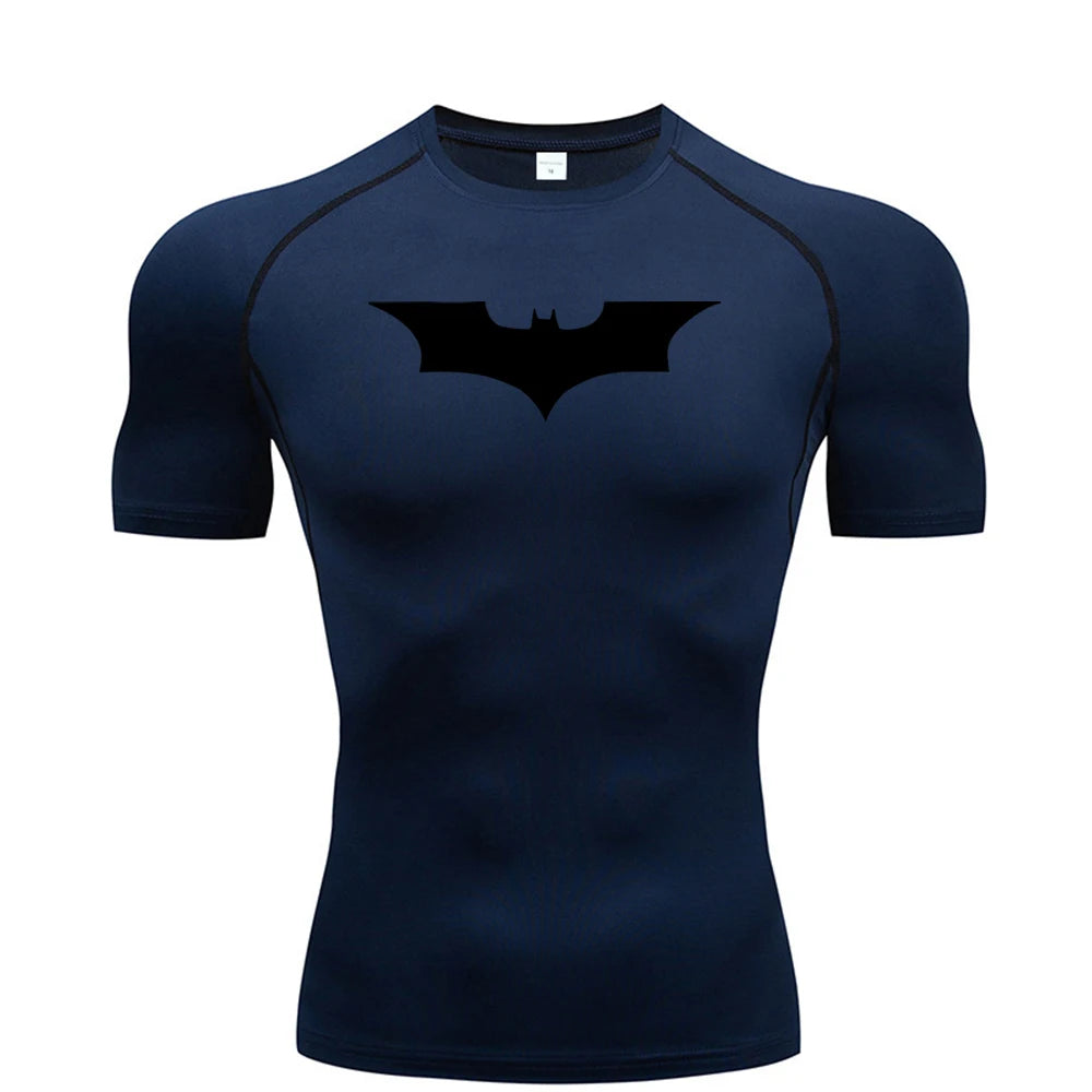 Men’s Bat Print Compression T-Shirt