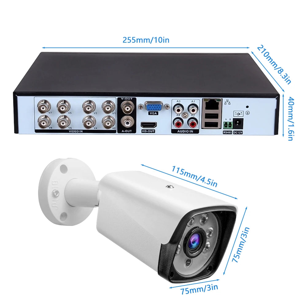 NightWatch 4K 5MP Outdoor CCTV Monitoring System