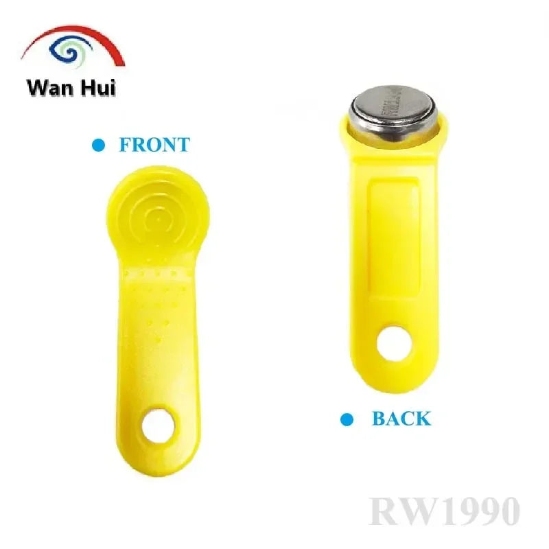 RW1990 RFID Key Tags – Rewritable iButton TM Touch Memory Cards for Dallas Access Control (5pcs)