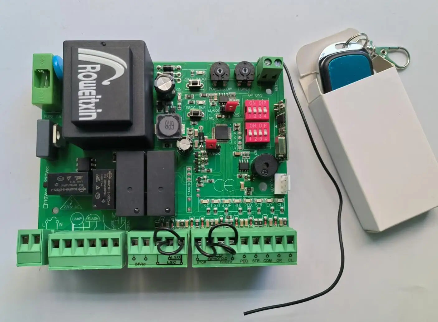 Universal Gate Motor Controller – 220V AC Circuit Board for Sliding Gate Opener (433.92MHz)