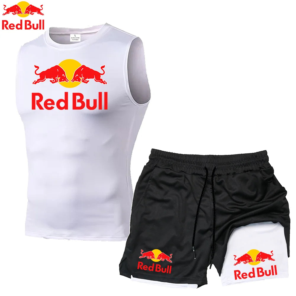 RedBull 2-in-1 Men’s Quick-Dry Gym Set — Shorts & Tank Top