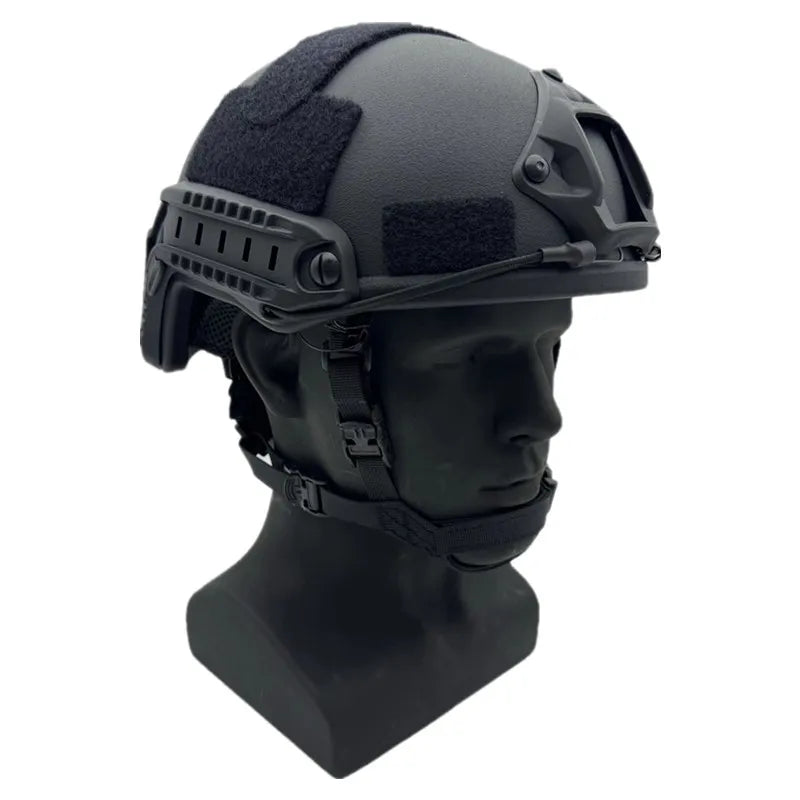 High-Cut Tactical Ballistic Helmet NIJ IIIA Kevlar Helmet with FAST Wendy’s Suspension Pad