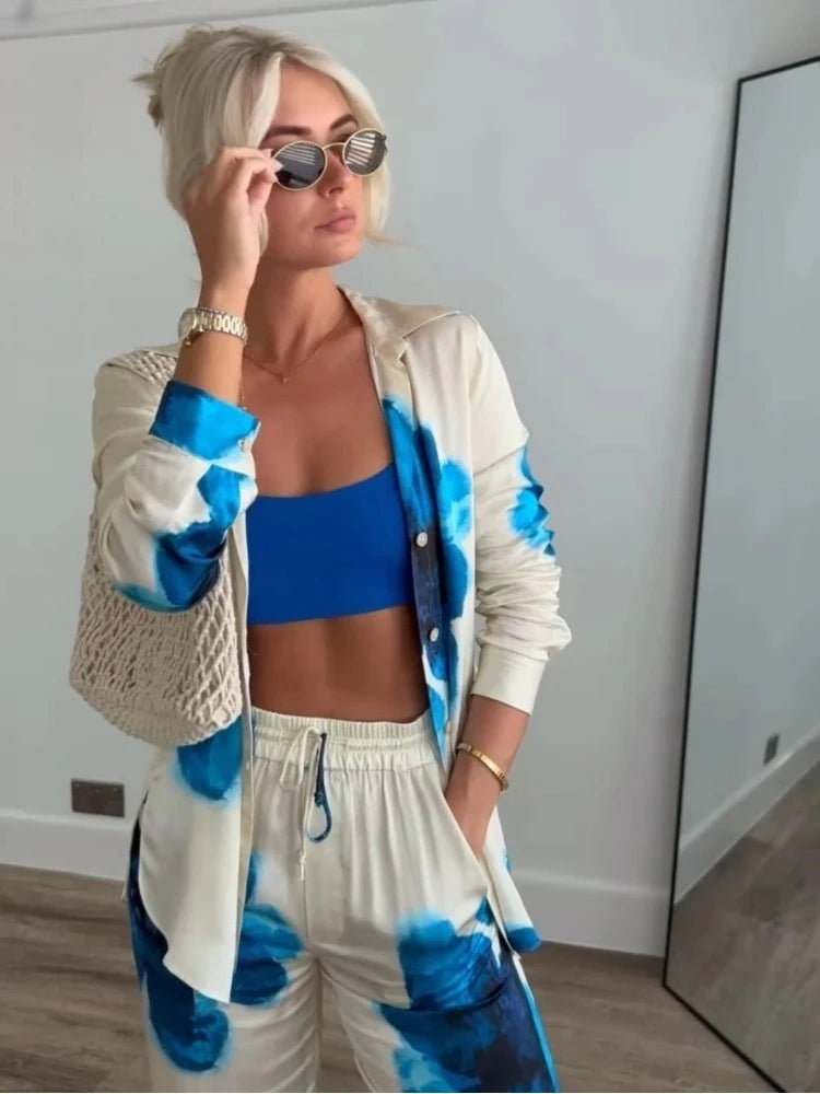 Women’s Vintage Satin Pantsuit