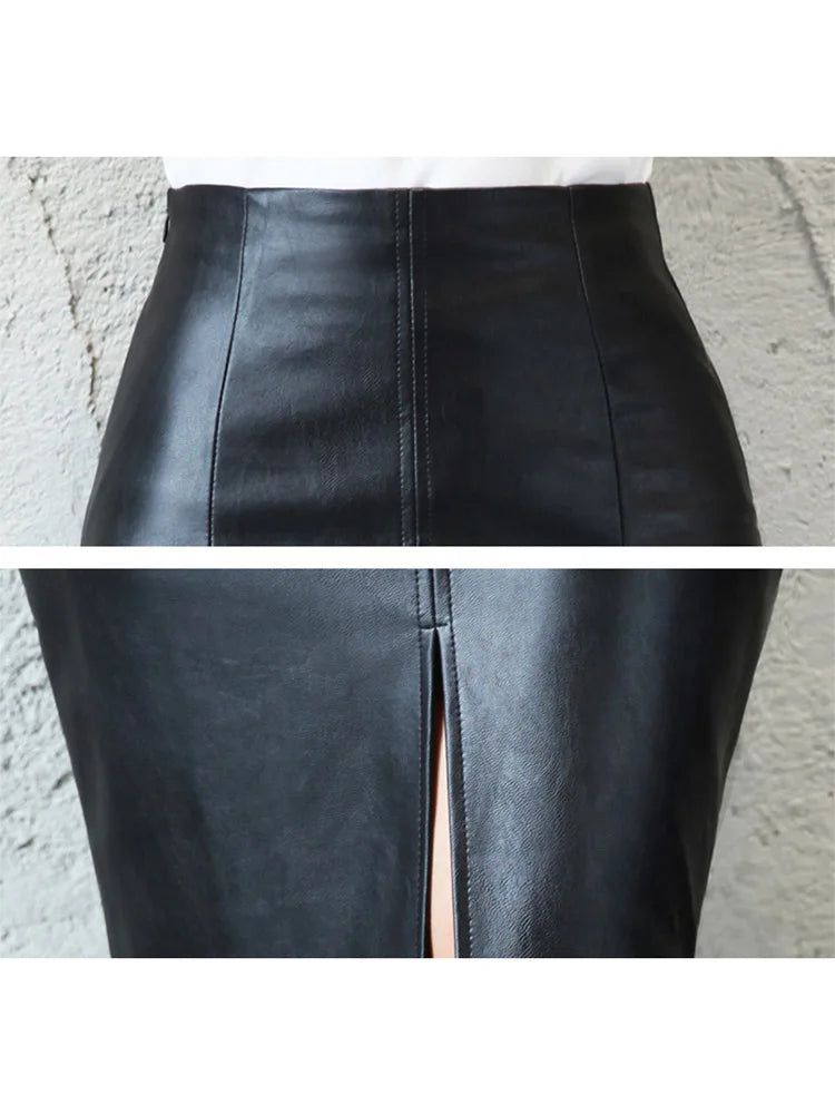 LuxeSkin Leather Skirt