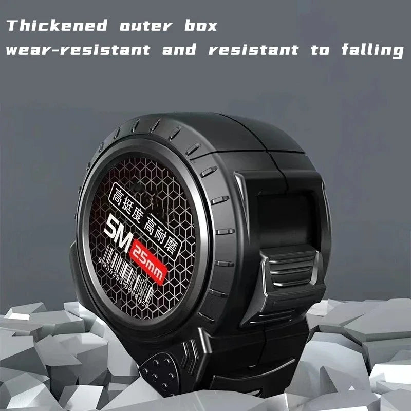 High-Precision Self-Locking Tape Measure – 3/5/10M Fluorescent Steel Ruler