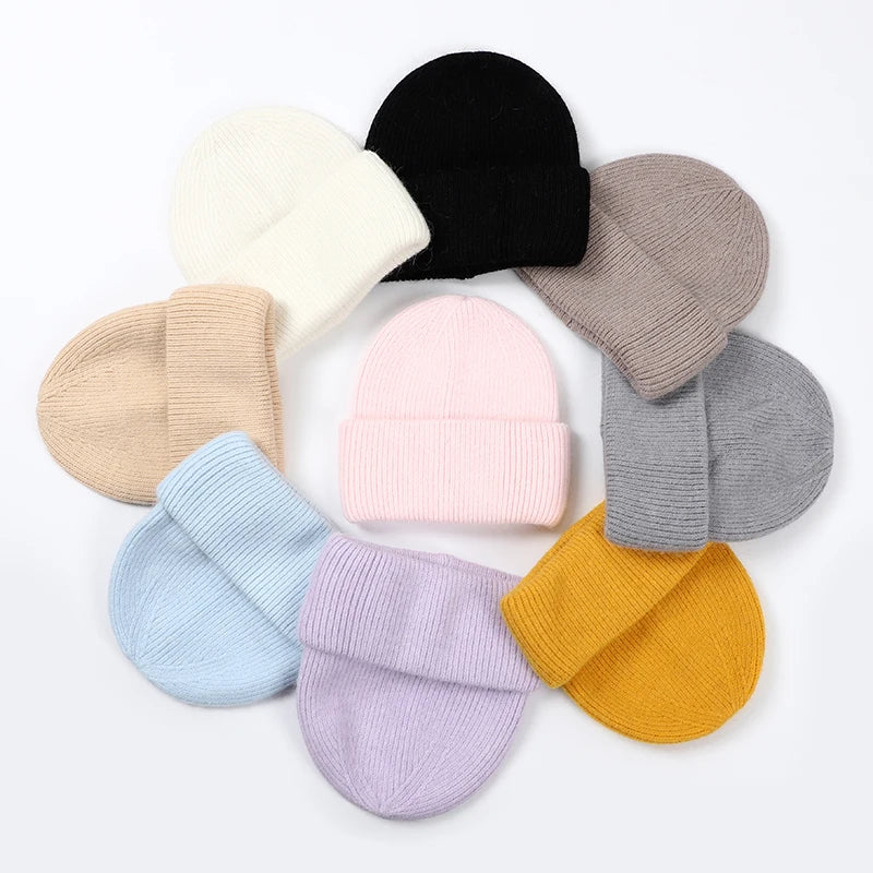 Cozy Women's Winter Hat – Real Rabbit Fur Beanie Cap for Adults