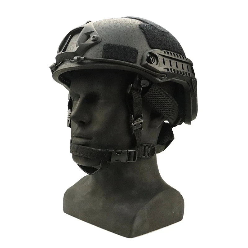 High Cut Tactical Ballistic Helmet with Wendy's Suspension Pad - NIJ IIIA Fast Protective Bulletproof Helmet