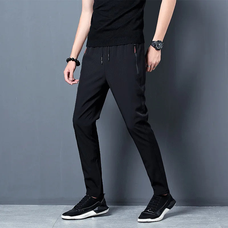 Men’s Summer Ice Silk Casual Pants”