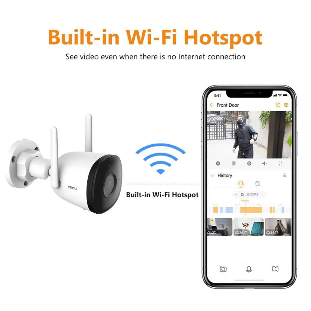 VisionGuard AI Wi-Fi Camera – 2MP/4MP, Automatic Tracking, Outdoor Surveillance with Human Detection