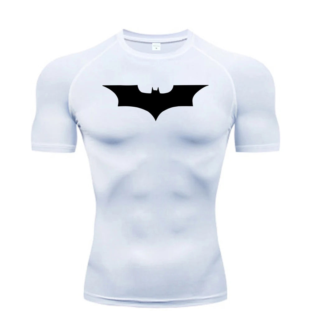 Men’s Bat Print Compression T-Shirt