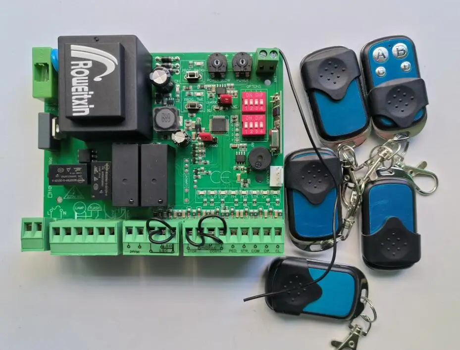 Universal Gate Motor Controller – 220V AC Circuit Board for Sliding Gate Opener (433.92MHz)