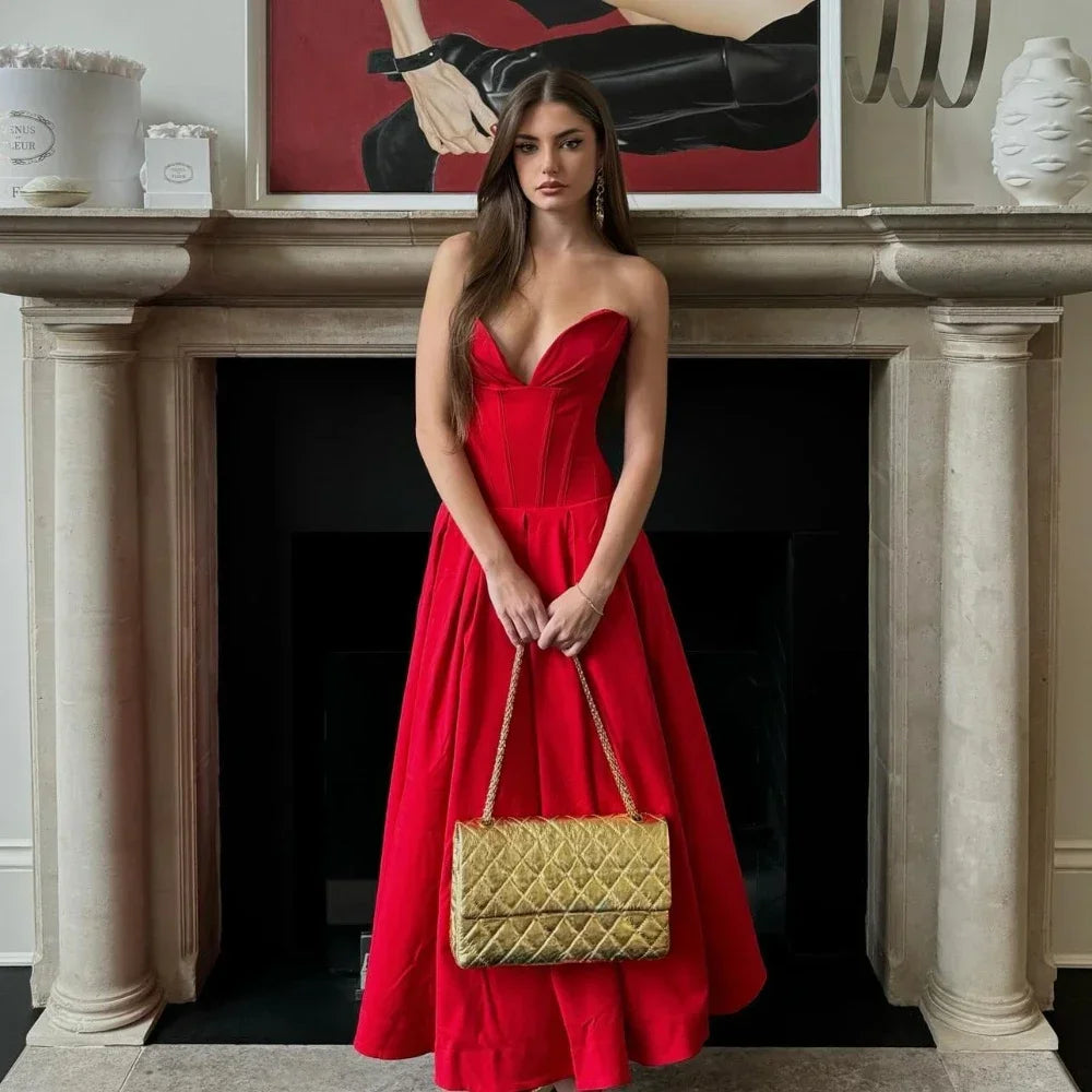 Women’s Strapless Fit & Flare Dress