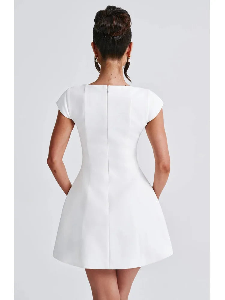 Articat Elegant Square Neck Bodycon Dress