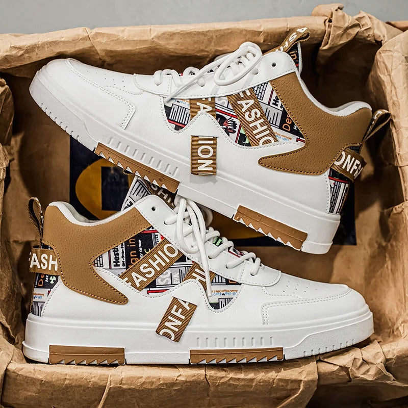 2025 Men’s Graffiti High-Top Sneakers