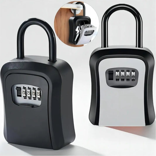 Wall Mounted Key Safe – 4-Digit Password Lock Box for Secure Storage of Up to 5 Keys