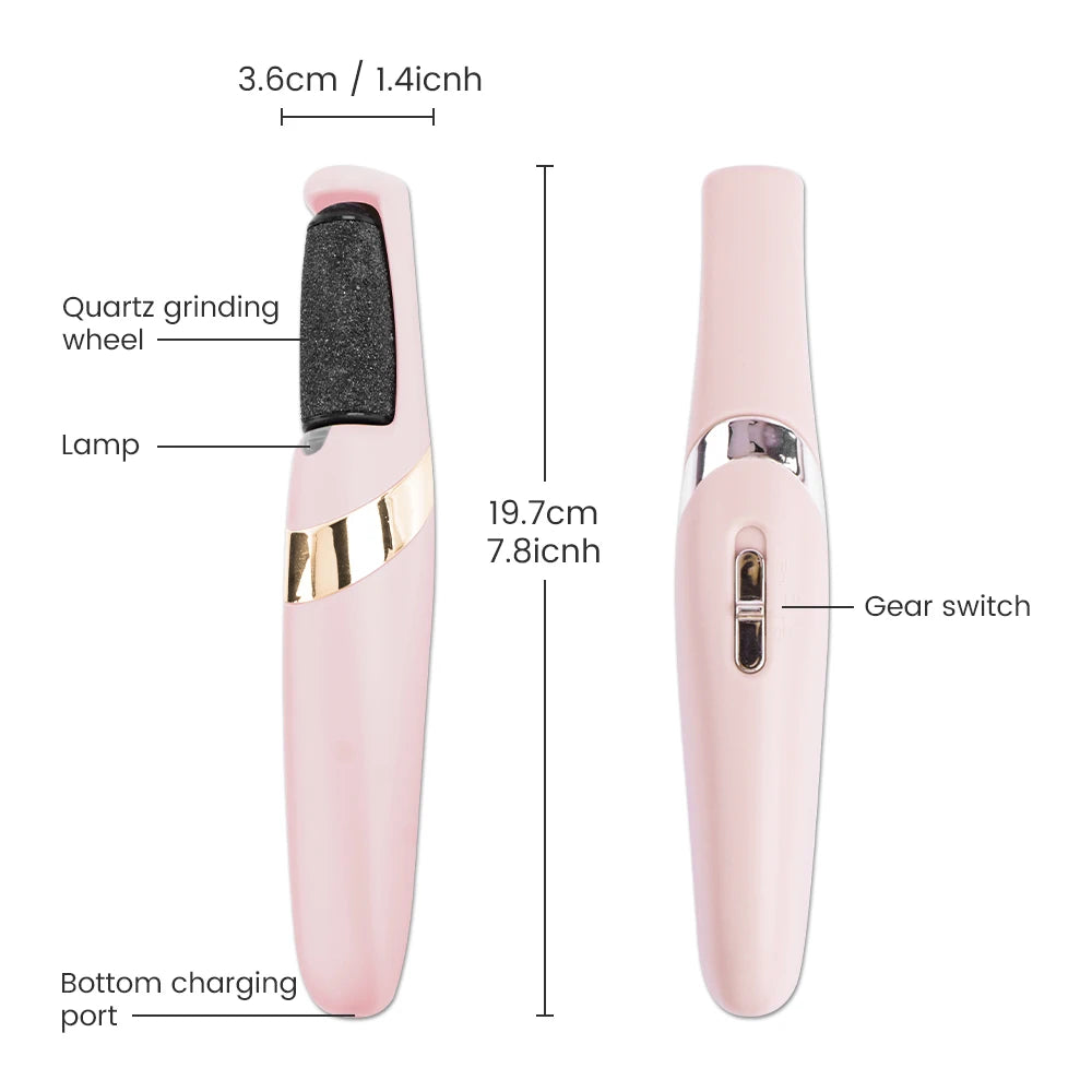 USB Electric Foot File – Pedicure Tool for Dead Skin & Callus Removal, Exfoliating Grinder for Cracked Feet Care